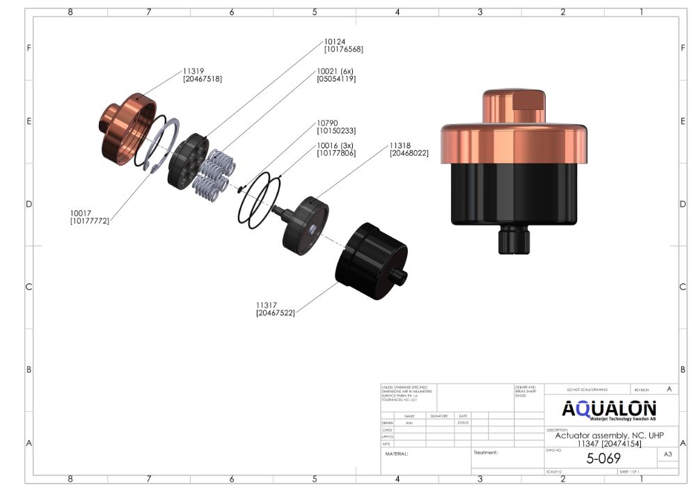 Snap Ring, Valve Actuator, 10177772 view 3