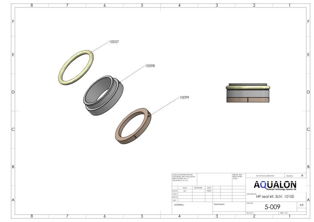 HP Seal kit, SLIV, 05115977 view 2