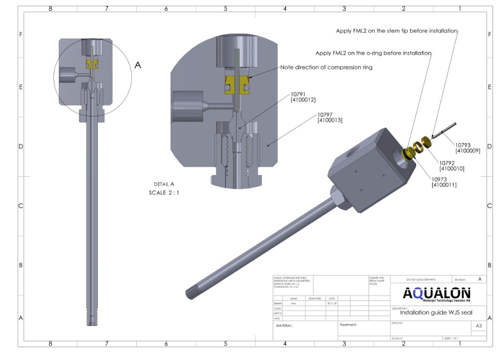 Valve Seal assembly, 4100011 view 2