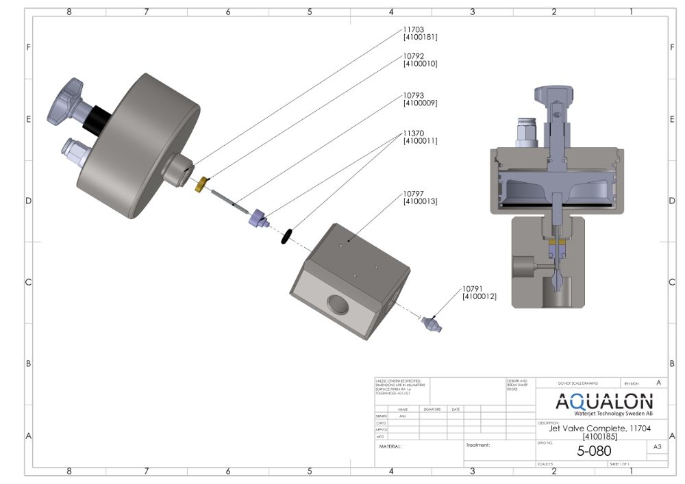 Valve Seal assembly, 4100011 view 3