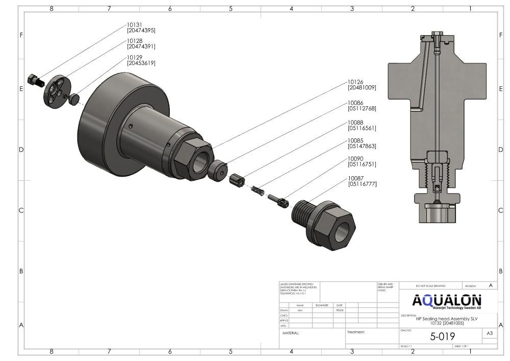 SLV 50 SHIP bronze service kit view 4