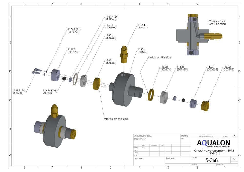 Check valve Assembly, 303401 view 2