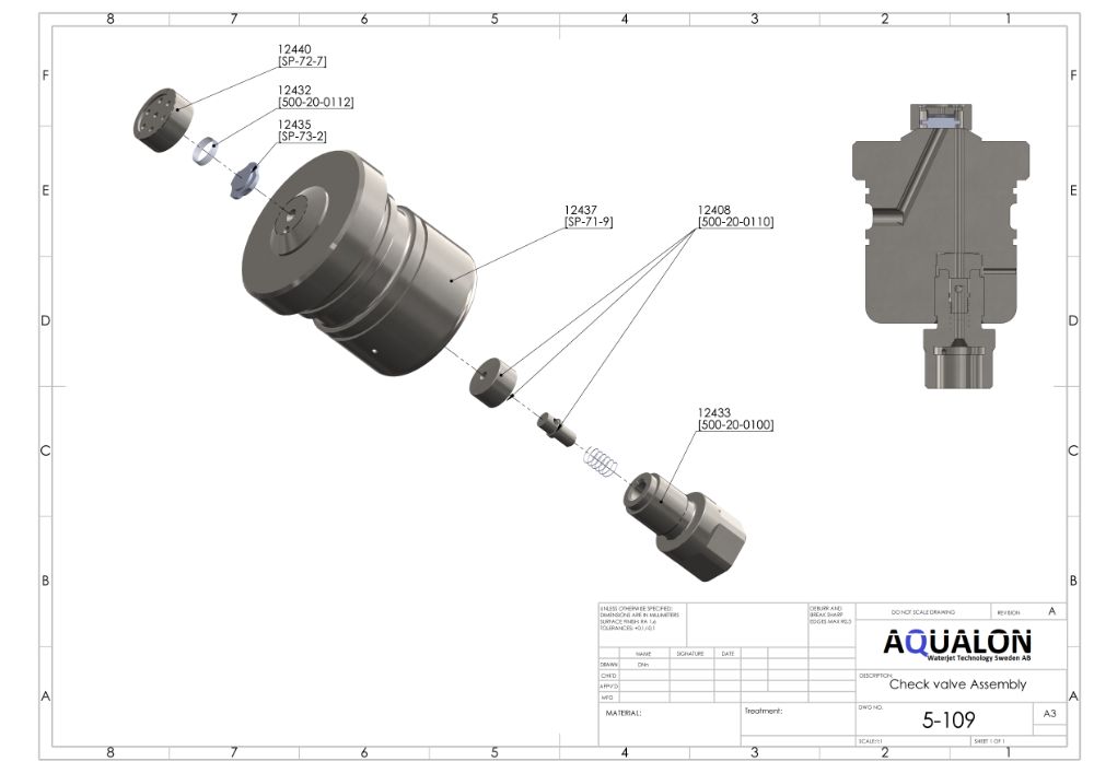 LP Check Valve Poppet, SP-73-2 view 2
