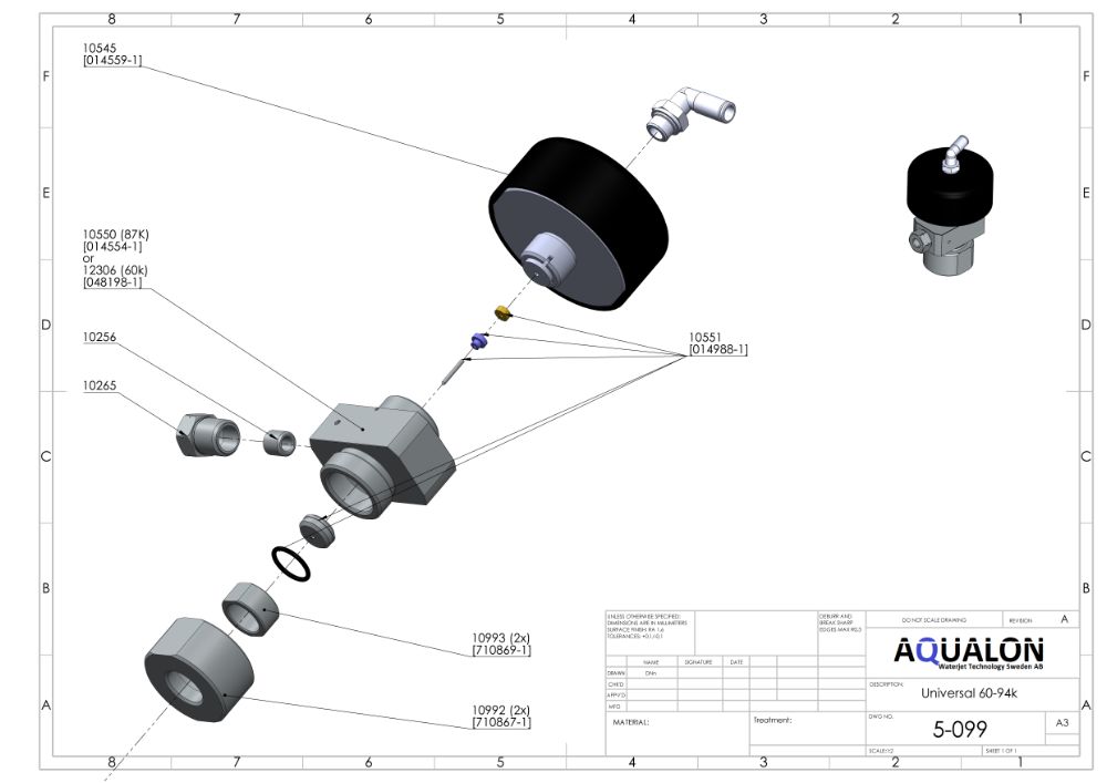On/off assembly, Universal, 60K, 048197-1 view 2
