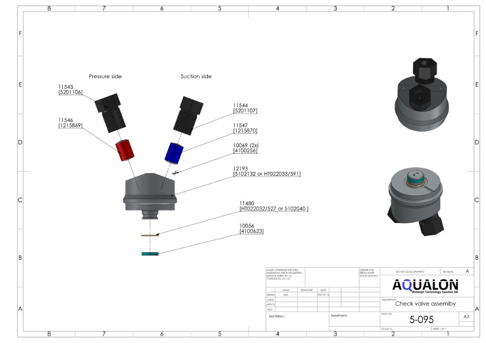 Semperdur style Intensifier (CP022) Gold service kit view 6