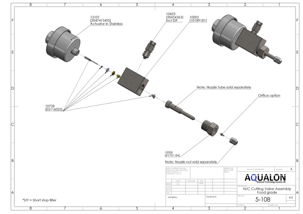 Pneumatic Valve Assembly, Normally Closed, Food Application, 20469998SS view 2